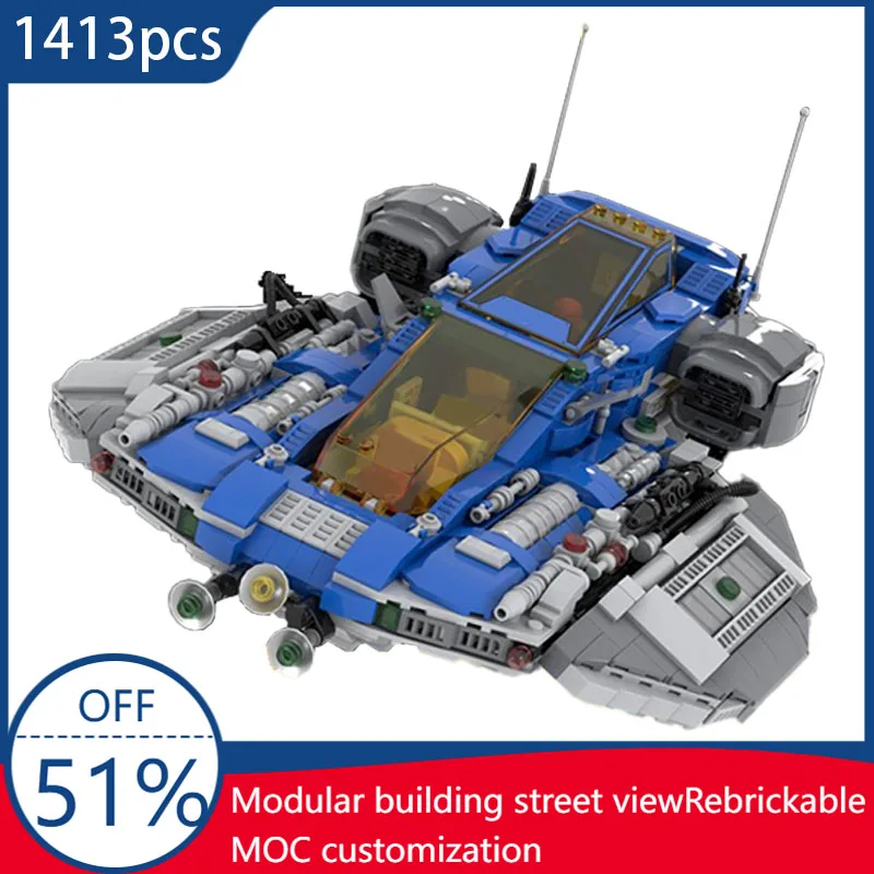 

1413 Parts Space Series Exquisite Cruiser Moc Spaceship Model Building Block Originality Assembly Bricks Birthday Children Gifts