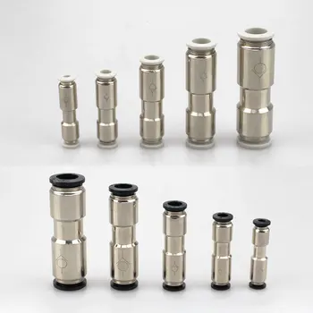 튜브 직선 단방향 체크 밸브, 플라스틱 공압 에어 파이프 피팅, 푸시 인 커넥터, 4mm, 6mm, 8mm, 10mm, 12mm