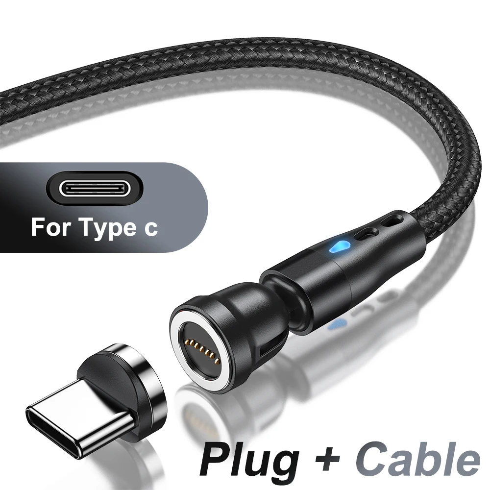AUFU 7Pin 5A Magnetische Typ C Kabel Für Xiaomi POCO Redmi Magnet Schnelle Lade Draht Für iPhone iPad Samsung Micro USB Daten kabel