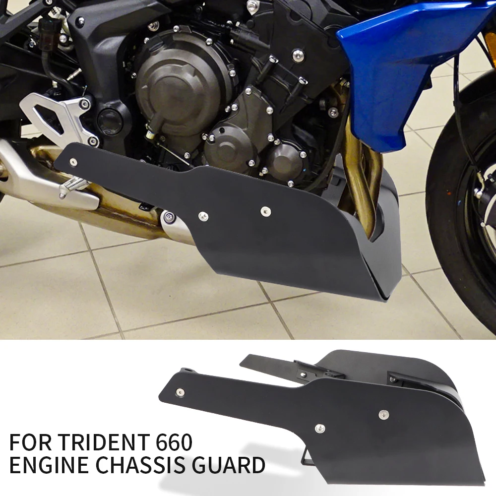 

Motorcycle Engine Chassis Guard For Tiger Sport 660 2022- For Trident 660 2021- Skid Plate Bash Frame Protector Protection Cover