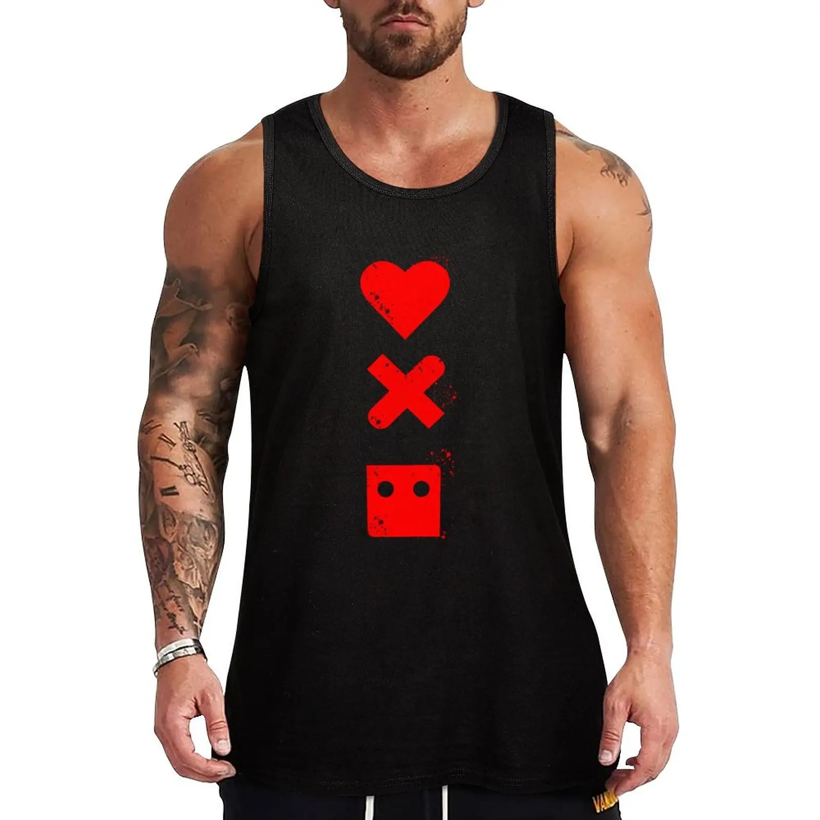 Love, Death and Robot Tank Top sleeveless t-shirts for men gym t-shirts bodybuilding bodybuilding men clothes