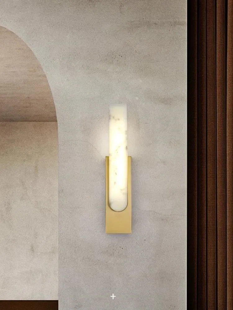 New arrival Spanish Marble wall Light LED night sconce for Parlor Foyer deco G4 LED Wall Lamp Bedroom indoor Lighting fixture