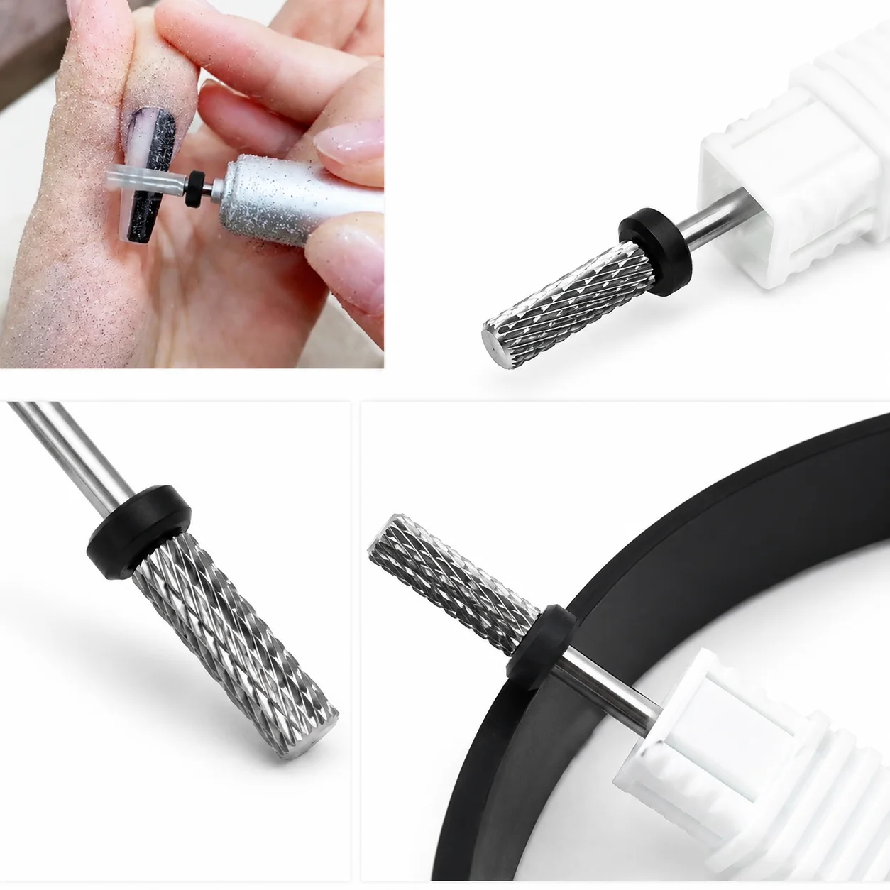 Kleiner Hartmetall-Nagelbohrer für schnelle Gelentfernung, professionelles Werkzeug für Nageltechniker – Detail 3