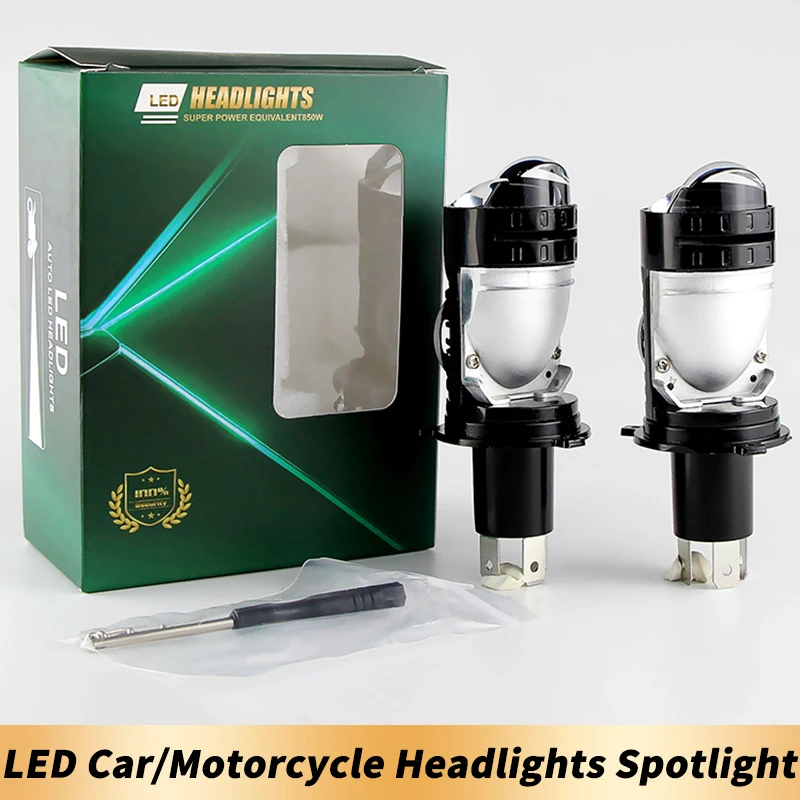 Bombilla de faro LED superbrillante H4/9003/HB2, luz de haz alto/bajo para ski-doo Alpine II Blizzard 5500 Blizzard 7500 cita, 2 uds.