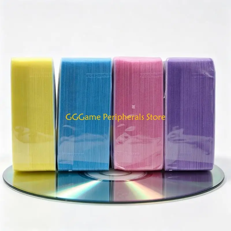 U55B 100Pcs 12CM VCD Sleeve Heavy Duty Hard Sleeve with Frosted Window Reusable