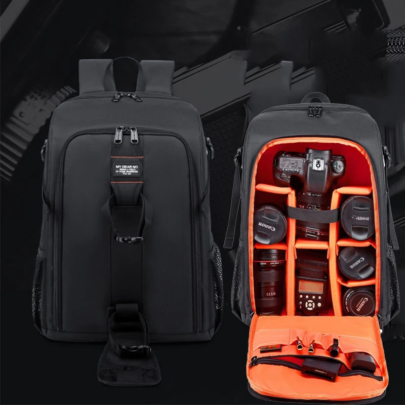 Jinnuolang&30L Large Capacity 15.6 Laptop Backpack Outdoor Photography Camera Bag Oxford Waterproof Shoulder Bag Drone Backpack