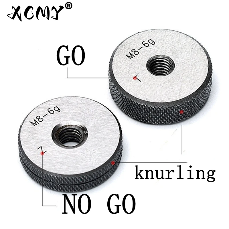 Thread ring gauge, thread tolerance gauge (GO/NO GO) 6g Precision external thread gauge (M1-M30)