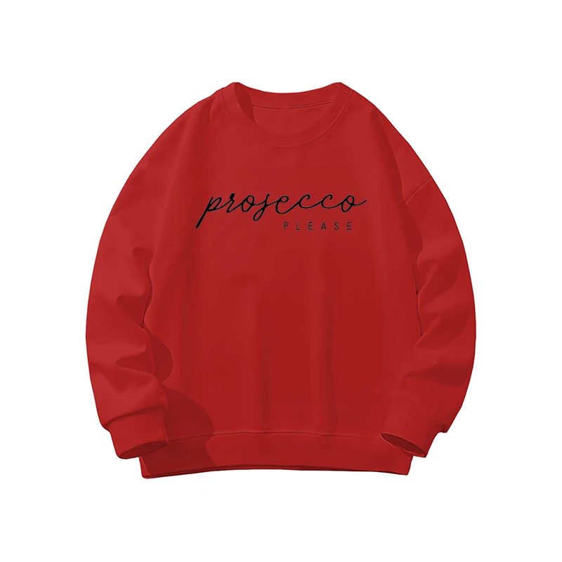 秋冬快適なパーカープロセッコ服女性の男性グラフィックカジュアルクルーネック半袖プルオーバースウェットシャツ 2026