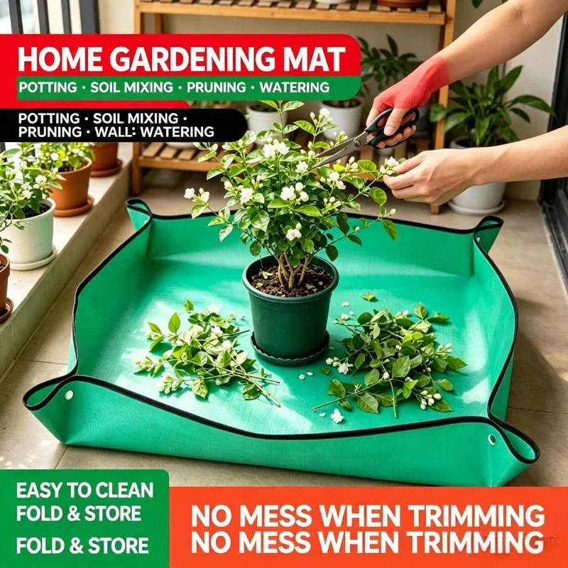 Home Gardening Supplies Planting Mat Potting Pad Foldable Garden Plant Flower Pot Reusable Transplanting Waterproof Mats