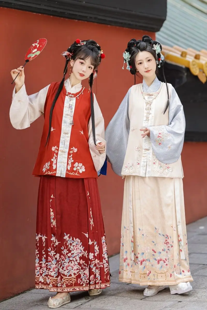 

Осенне-зимняя оригинальная майка Hanfu 2024 Hanfu с круглым вырезом и рукавом Пипа