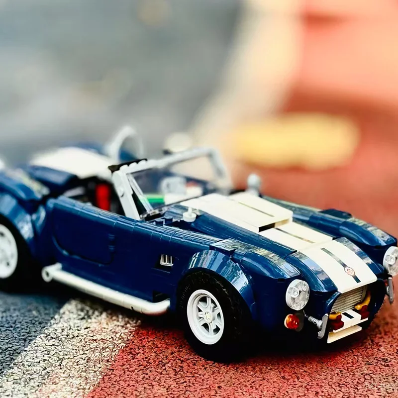 2025NEW 1241P صالح التقنية الأزرق كوبرا سوبر سيارة اللبنات الطوب نموذج سيارة لتقوم بها بنفسك لعبة للكبار صبي عيد الميلاد #2