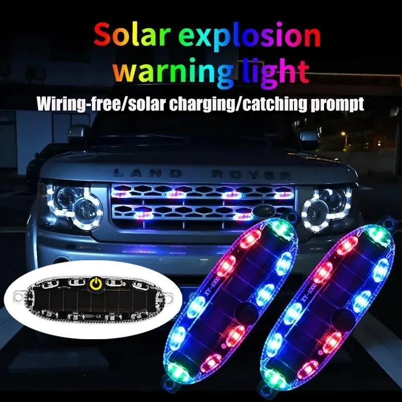 

Voyant d'avertissement à énergie solaire pour voitures, motos, vélos, lampe de sécurité, strobe light montée sur véhicule
