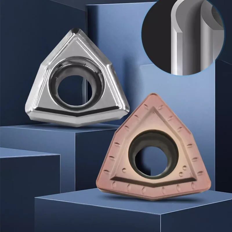 5 pièces U perceuse insérer forets rapides Jet d'eau WCMX GT040208 CNC coupe Grain violent pêche acier inoxydable Inserts lame