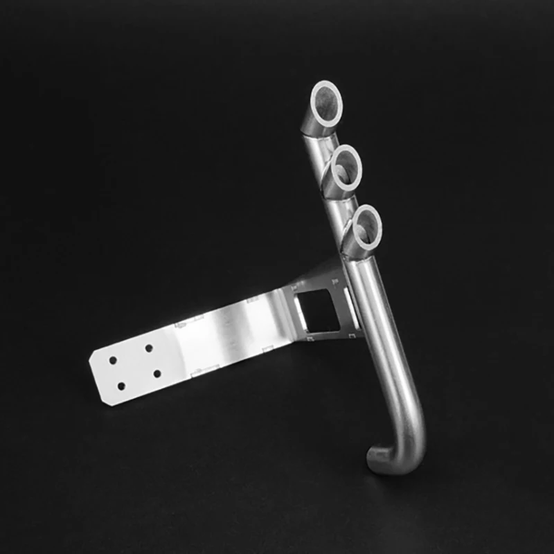 

LESU 1/14 RC Model Metal Tee Exhaust Pipe for DIY TAMITA 1850 Truck Car RC Semi Truck