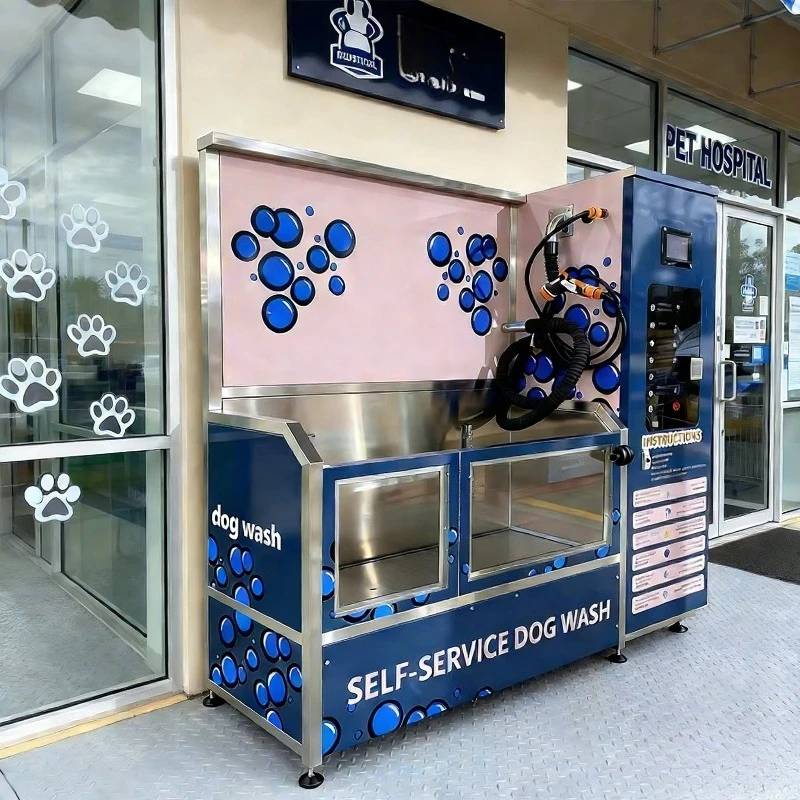

Customized Automatic Coin-Operated Stainless Steel Self-Service Dog Wash Station Commercial Pet Grooming Machine
