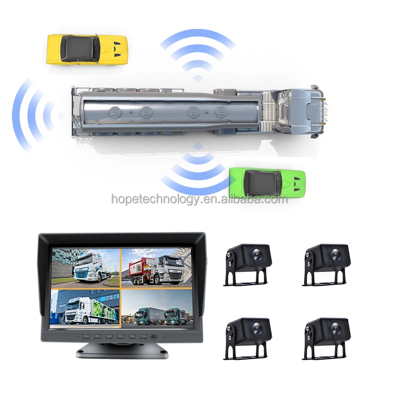 

4-канальный AHD 1080P экран грузового автобуса, размер 10,1 дюйма, IPS сенсорный экран, монитор с синими зубами, видеорегистратор для автомобиля, грузовика