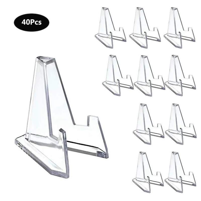 40 قطعة رف شاشة عملة تذكارية ، قوس الزخرفية للعملات القديمة ، رف شاشة ثلاثية الزاوية ، رف عملة