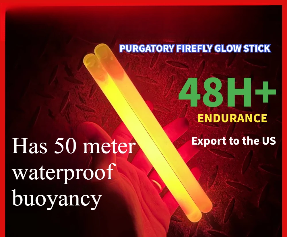 

Tactical Fluorescent Stick Super Bright 6-inch Rescue Diving Emergency Tag Outdoor Survival Fluorescent Stick