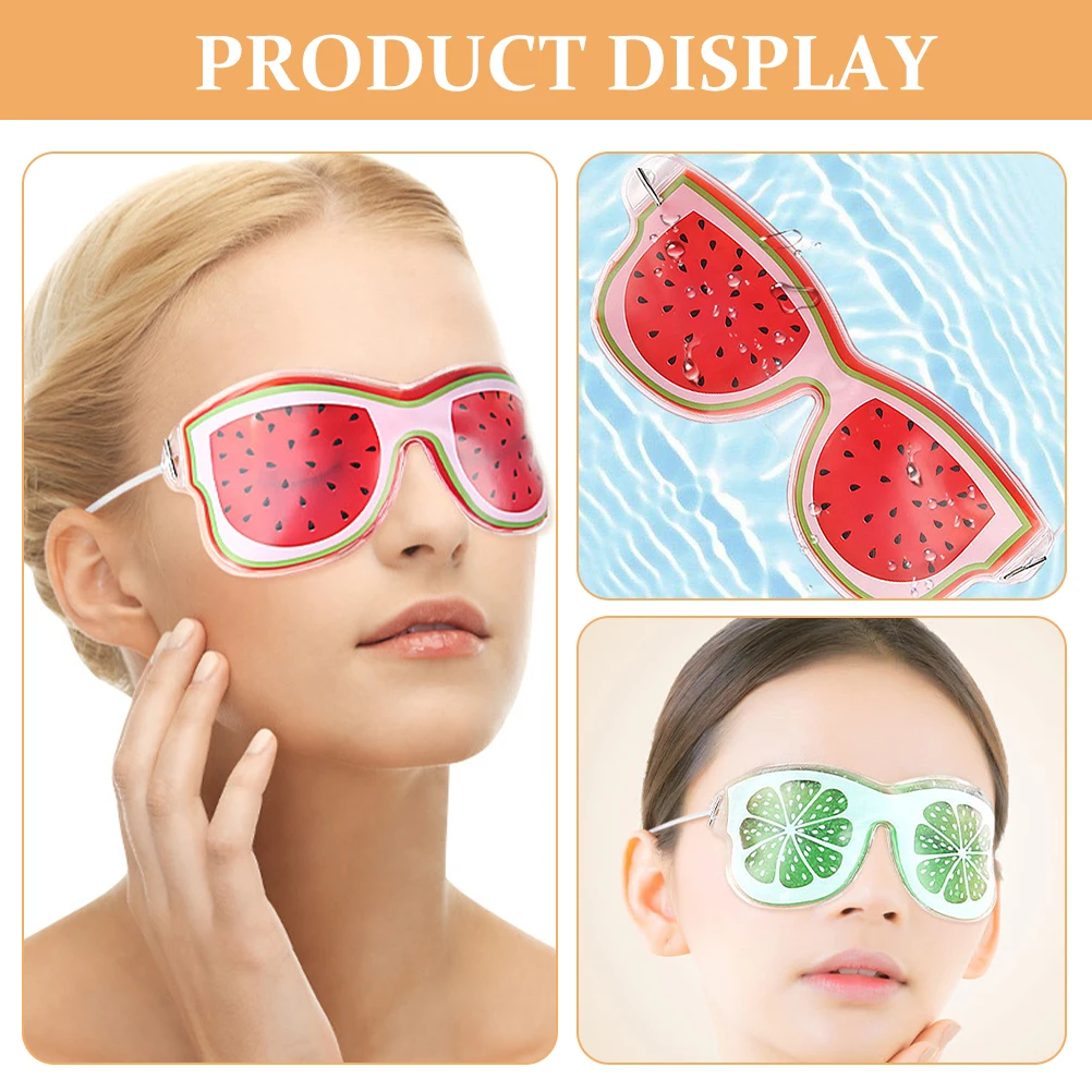 

4 шт. многоразовые фруктовые гелевые ледяные маски для глаз, охлаждающий компресс для глаз, холодная маска, компресс для холодных глаз