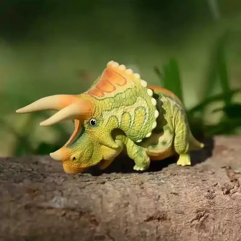 Figura de acción de dinosaurio, juguete coleccionable, período triásico prehistórico, modelo de dinosaurio redondo, caja ciega, regalo, exhibición de planeta Animal