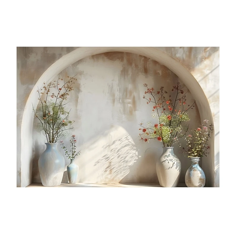 210X150 ซม.การถ่ายภาพพื้นหลังผ้า Simple Plant Arch สตูดิโอบรรยากาศในร่มการถ่ายภาพพื้นหลังผ้า-WMAN