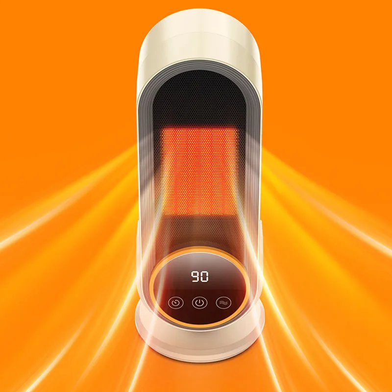 1200W Electric Heater Portable Desktop Fan Heater Ceramic Heating Warm Air Blower Home Office Warmer Machine for Winter