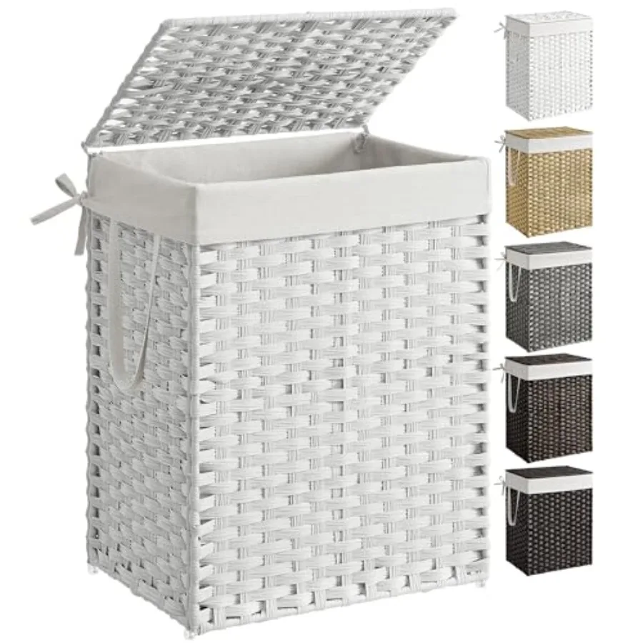 

Корзина для белья из синтетического ротанга Gaon (23.8 Gaon) с ручками и съемным вкладышем, складная, ULCB51WT