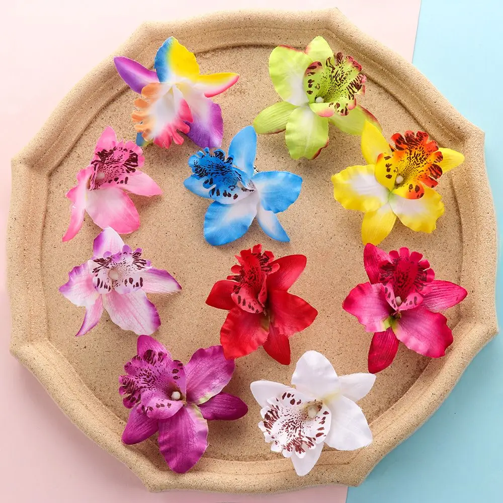 

2Pcs Fashion Girls Barrette Beach Flower Hair Clips Wedding Accessories Orchid Bridal Hairpins