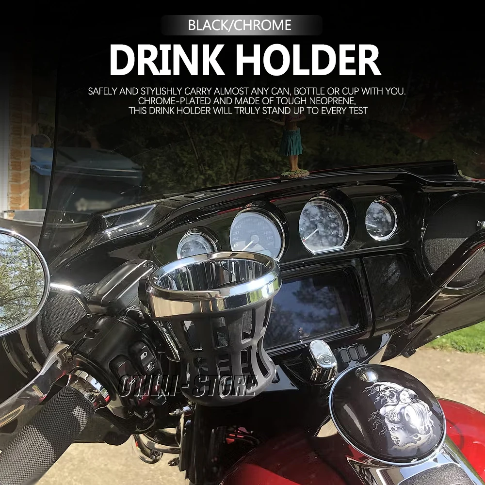 Drinking Holder Cup For Honda GL1800 Goldwing 1800 2018 bottle cup holder ABS & aluminum Motorcycle Passenger Drink Cup Holder