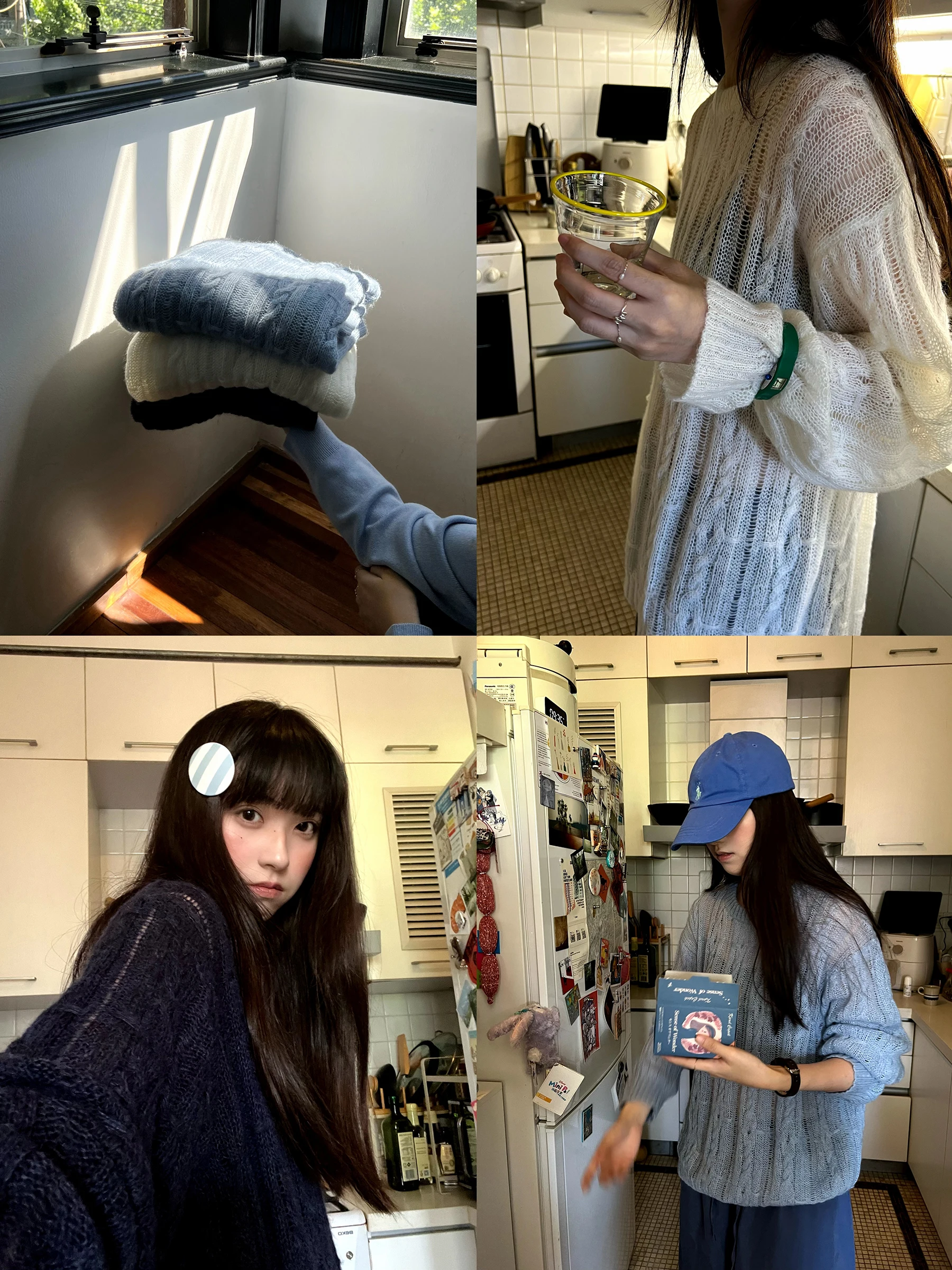 

POXFFEE круглый пуловер Ne, вязаный свитер, женский свободный ленивый высококачественный мягкий шерстяной теплый осенний длинный све