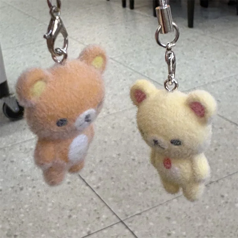 Kawaii Rilakkuma سهل الدب المحمول قلادة المفاتيح لطيف يتدفقون كسول دمية الراتنج قلادة كاميرا CCD معلقة هدية #1
