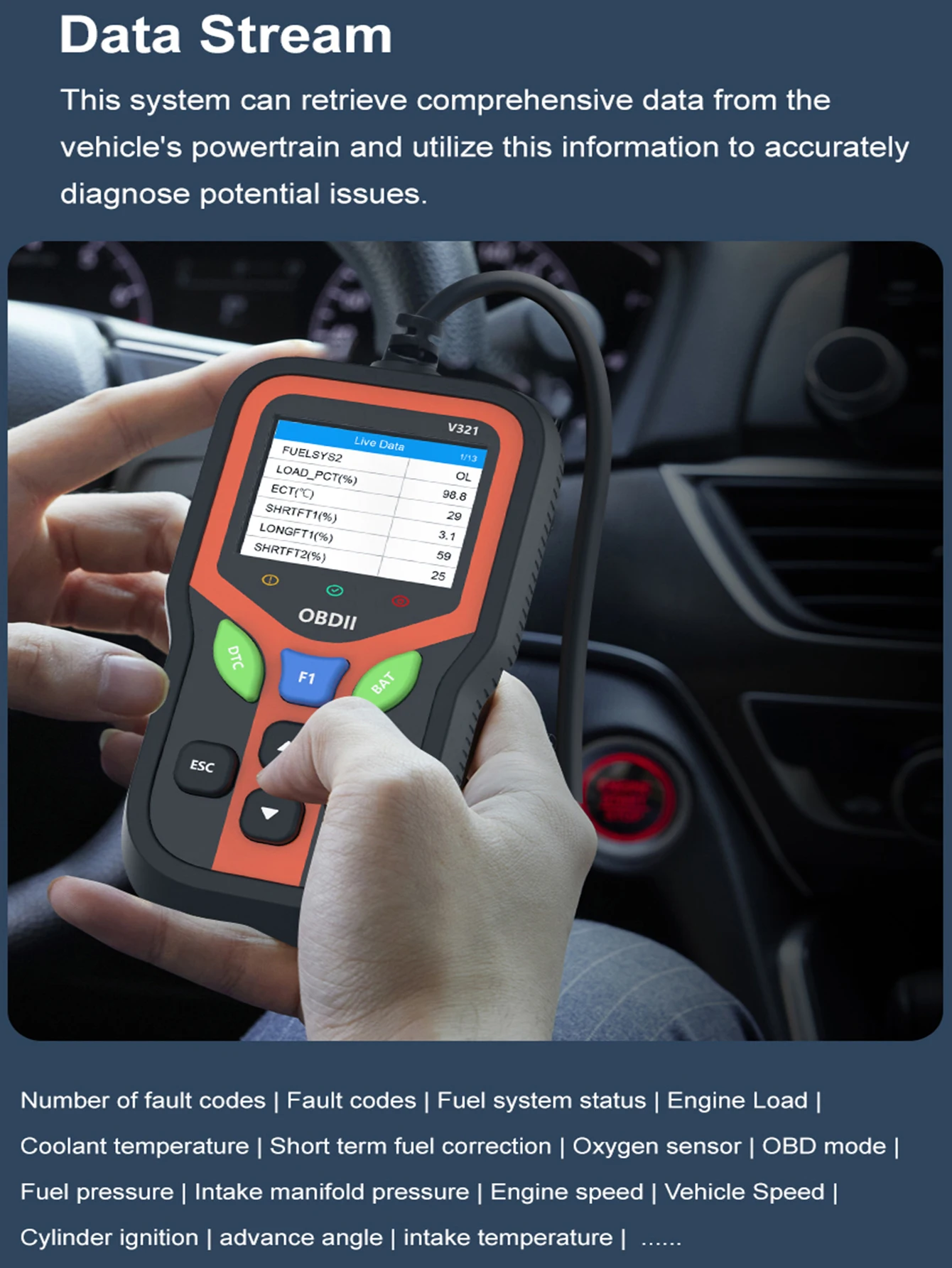 Automobile fault detection instrument, 0BD2 diagnostic device, decoder, eraser, diagnostic tool for eliminating fault lights