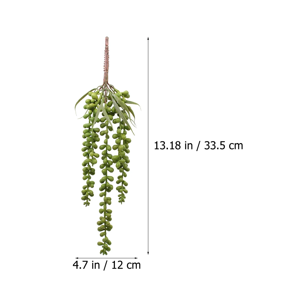 

2pcs Artificial Succulent Plant Rattan Fake Wall Decoration Lifelike Household Simulated Green Plants Party Wedding Photo Prop