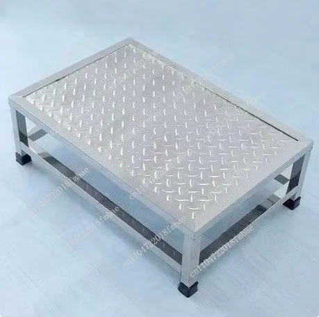 Stainless Steel Anti Slip Step Stool Heavy Duty Thickened Sturdy Foot Stool Home Kitchen Bathroom High Load Non Slip Safety Step