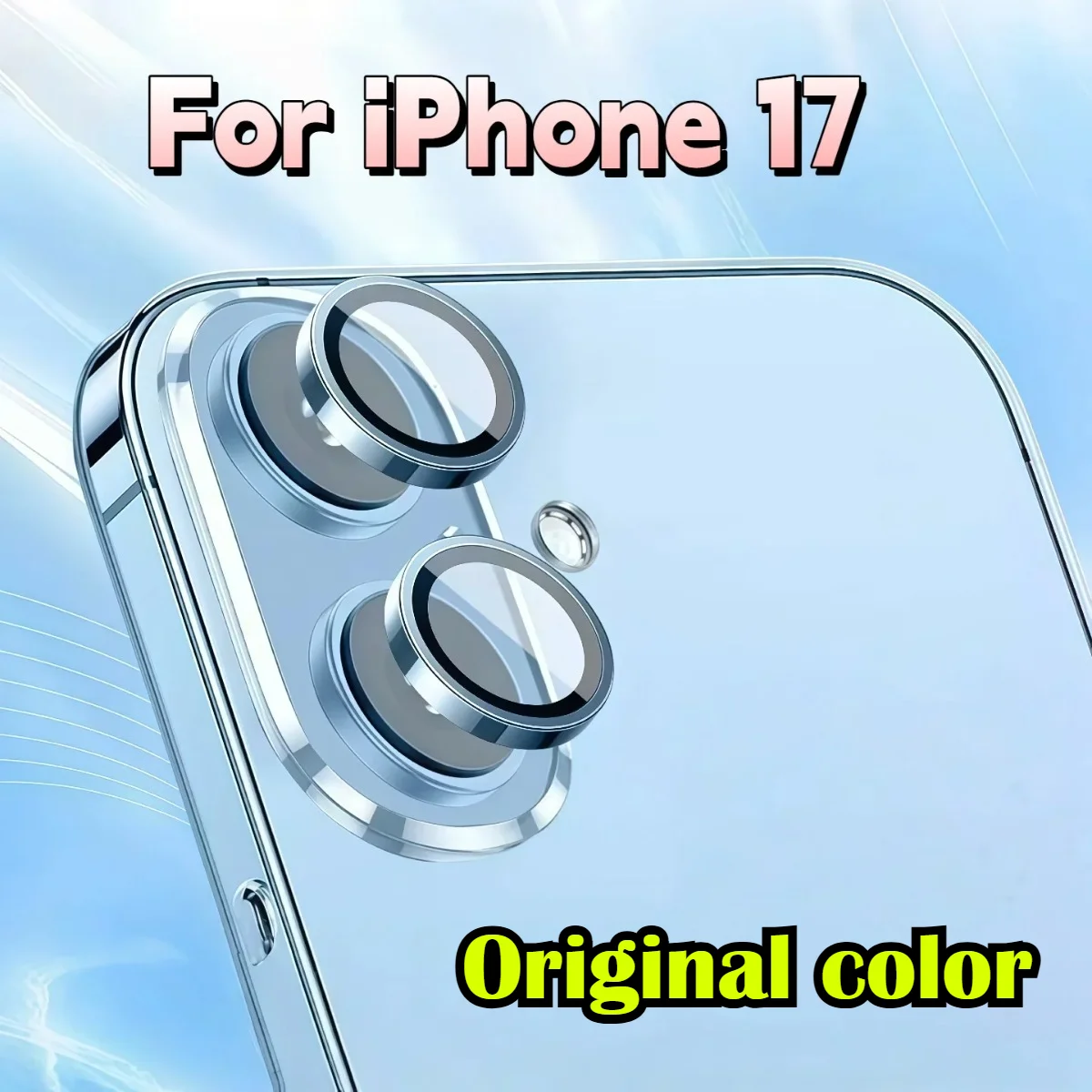 Für Apple IPhone 17 Pro Max Air Original Farbe Rückfahrkamera Gehärtetes Glas Schutz HD Film Schwarz Silber Helllila Blau Grün