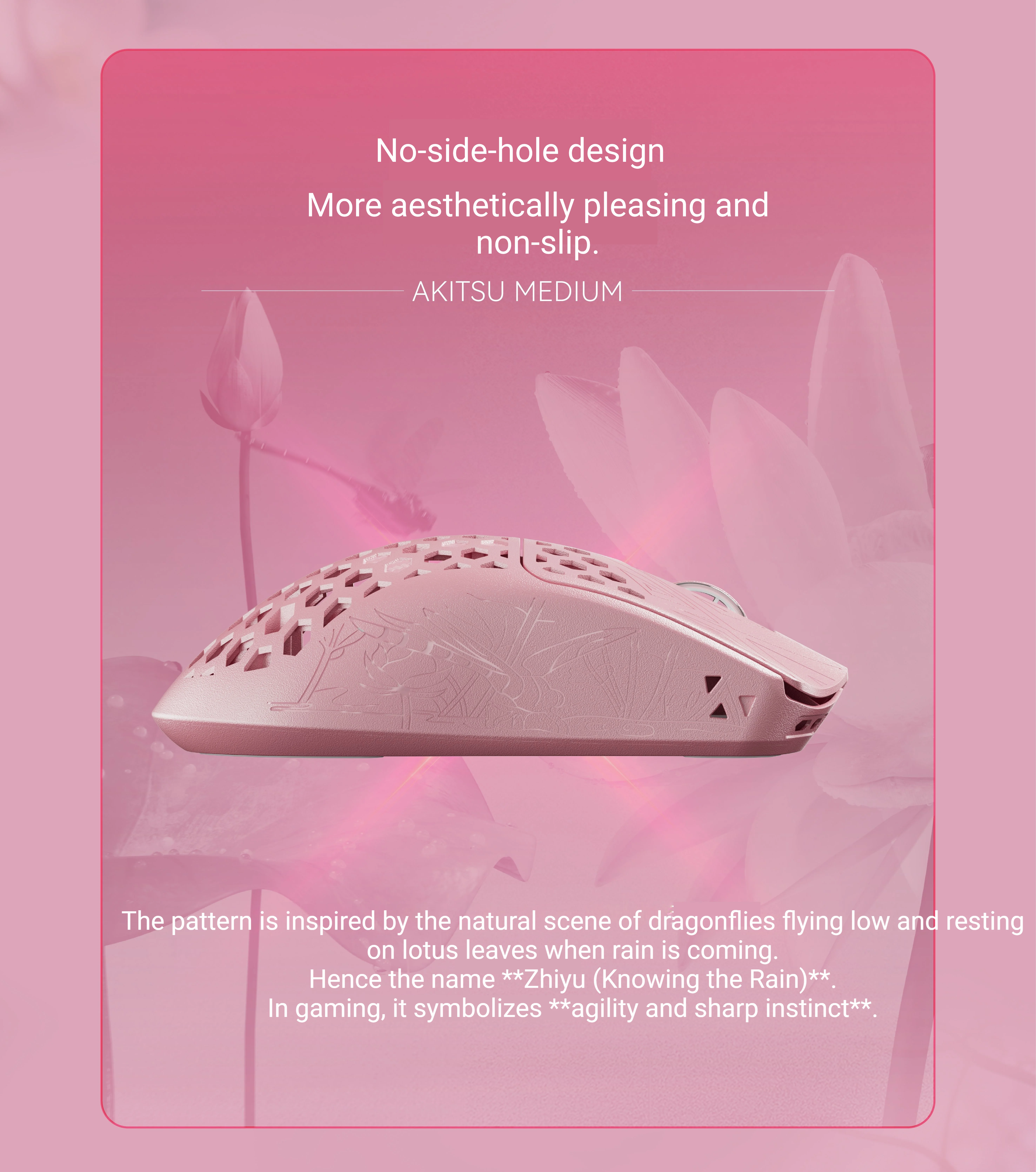Vancer Akitsu M Size Carbon Fiber Ultra-Lightweight Wireless Esports Mouse 8K PAW3950 60H 40g 0.125ms Delay LCD Display