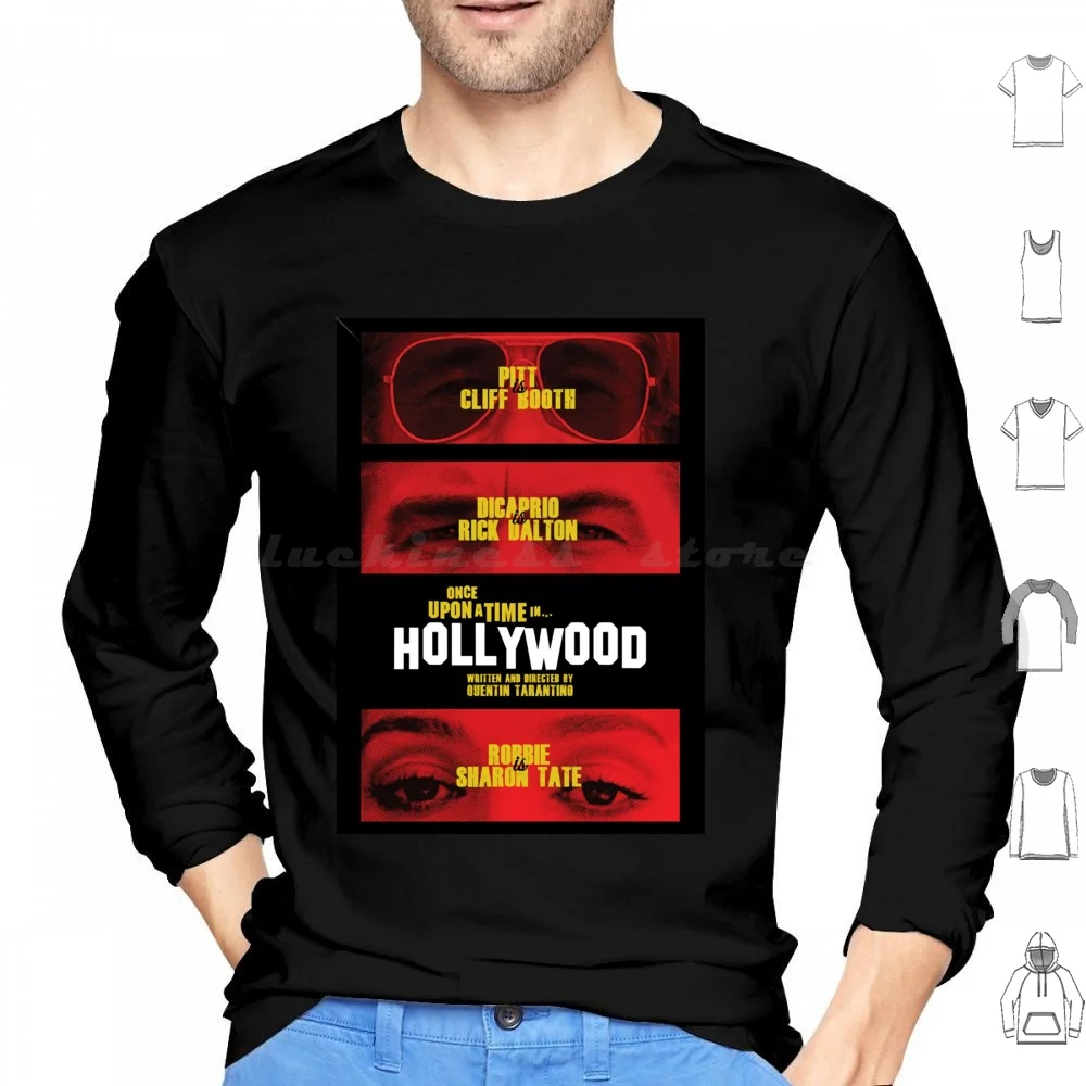 A Time In Hollywood Painting Hoodies Long Sleeve A Time In Hollywood Painting Face Sharon Graphic Tate Funny Movie