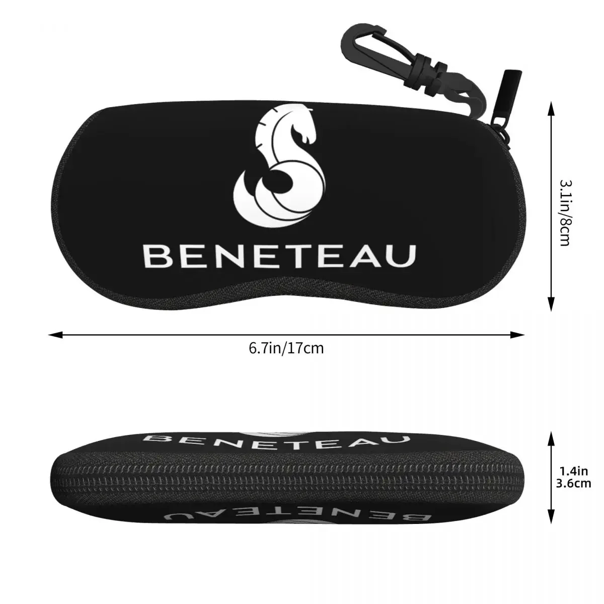 Custom Beneteaus Sailing Boat Logo Glasses Case Fashion Shell Eyeglasses  Sunglasses Box