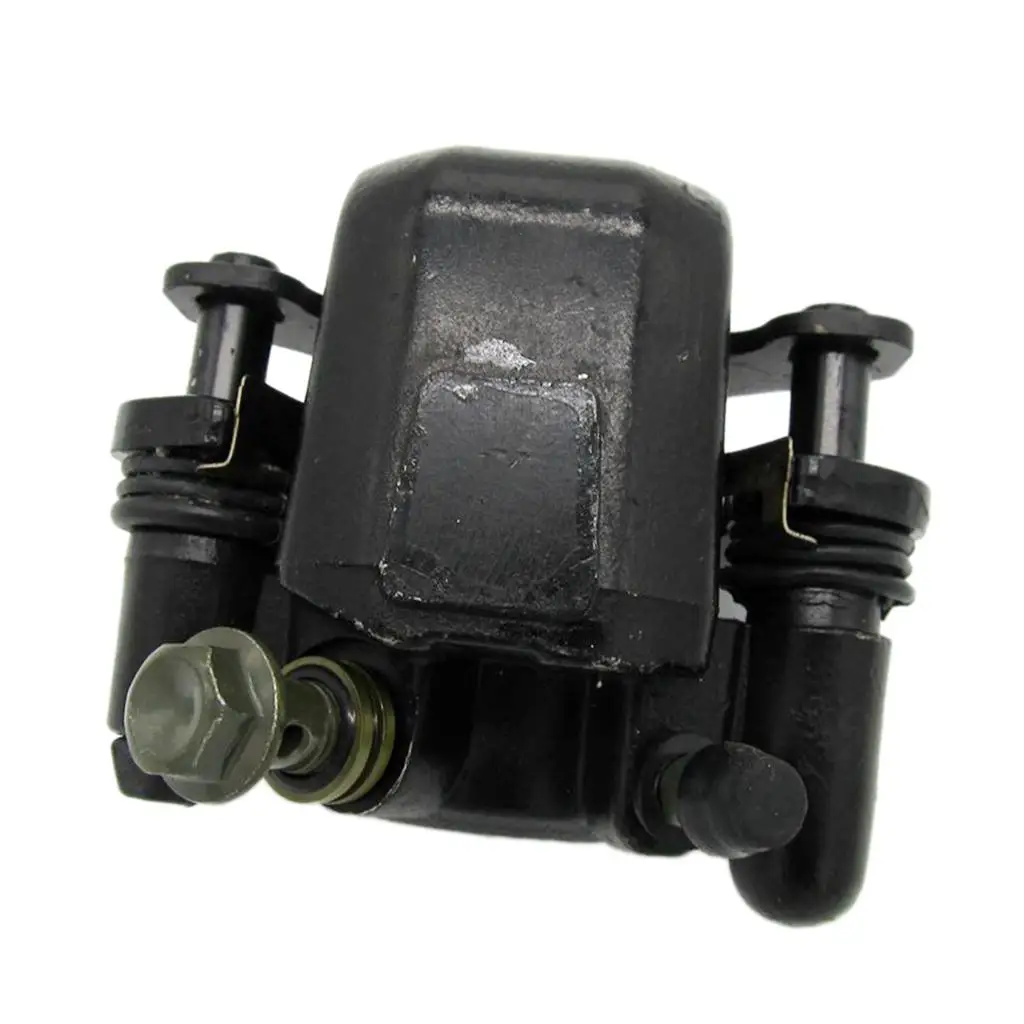 Rear Brake Caliper Assembly Aluminum Black for 125cc ATV Compatible with Quad 110cc Rear Disc System