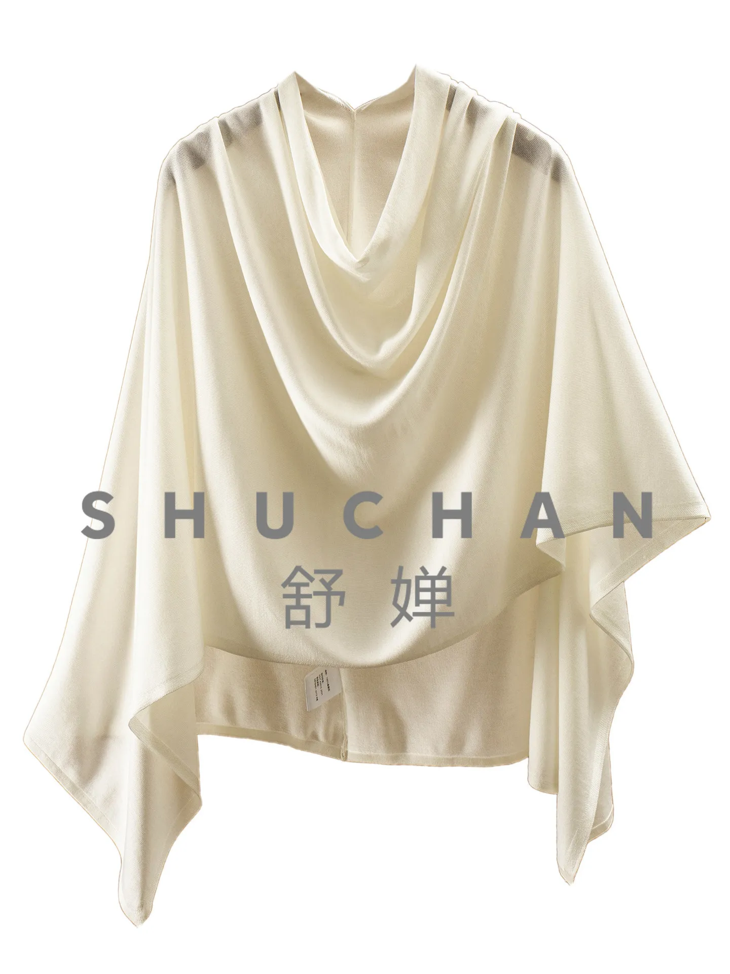 

Poncho Women Kinds of Elegant Wear, Italian Knitted Silk One-piece Irregular Shawl 46L0 Abrigos Mujer Invierno 2022