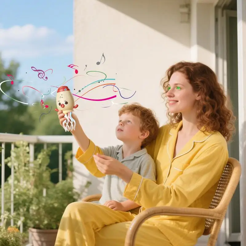 Poulpe dansant électrique, évitement automatique des obstacles, Robot Musical interactif, jouets électriques rechargeables par USB pour