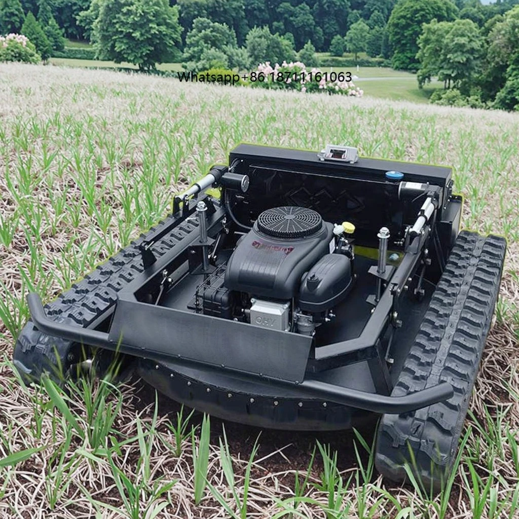 New Mini Farm Flail Lawn Mower 800mm 1000mm 1200mm Home Robotic  Power Remote Control Crawler Lawn Mower for Grass Cutting