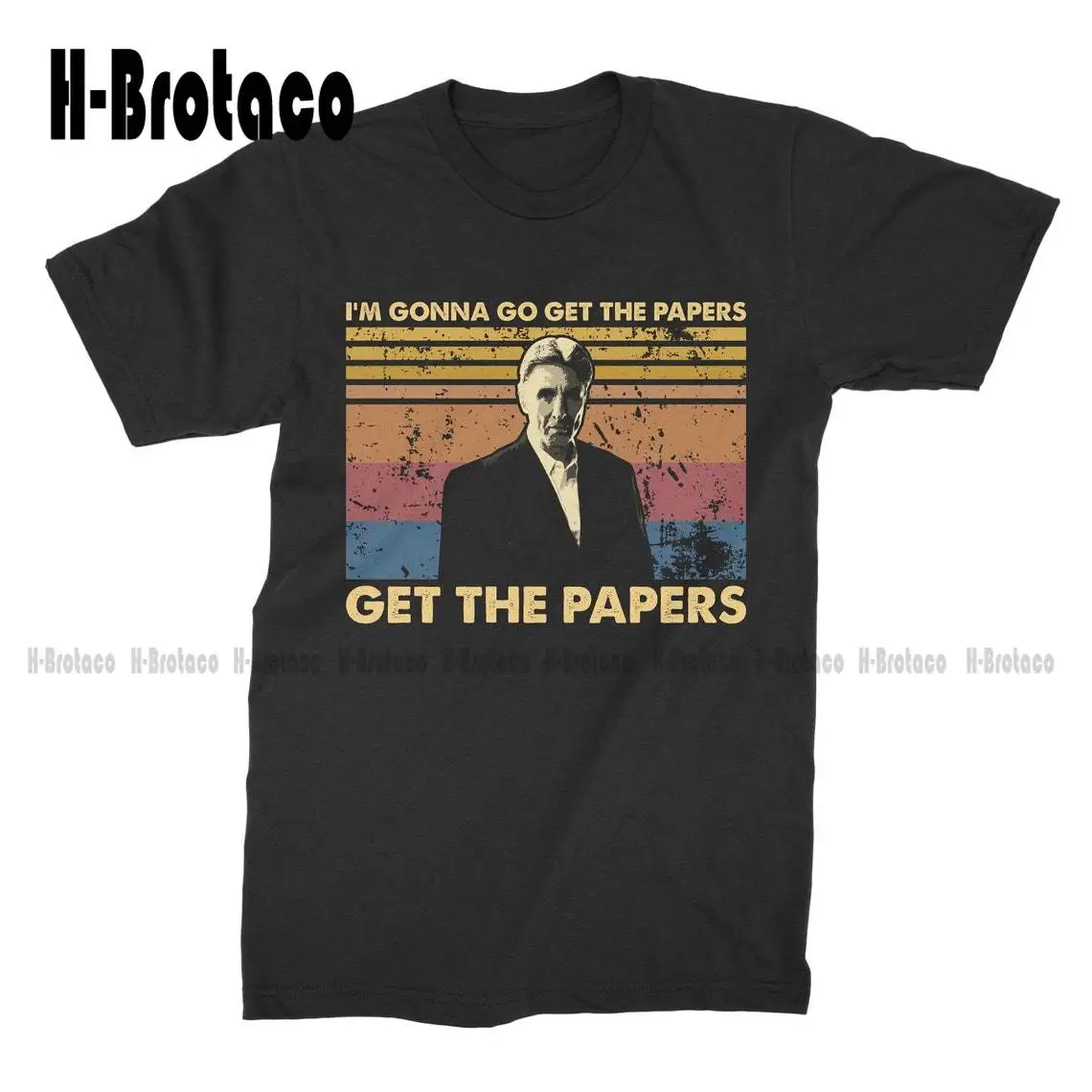 

Jimmy Two Times, I'm Gonna Go Get The Papers Unisex Vintage T-Shirt T Shirt Cotton Outdoor Simple Vintage Casual Tee Shirts