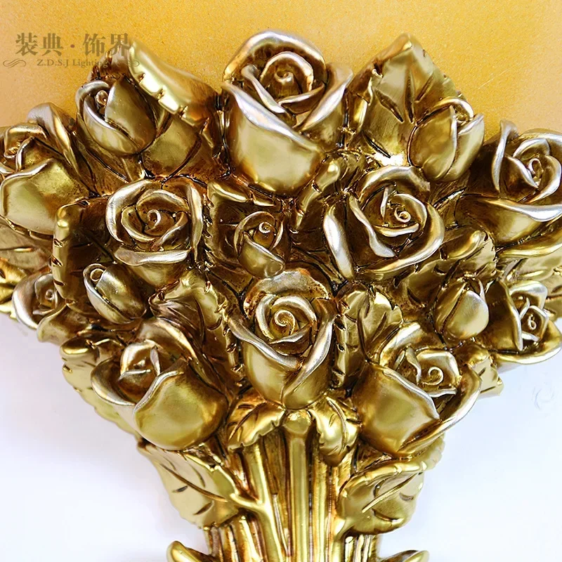 مصباح جداري على شكل زهرة وردية مصباح مرآة ذهبية شمعدان جداري لغرفة الطعام ديكور بجانب السرير تركيبات إضاءة Led حديثة إسكندنافية Luminai #3