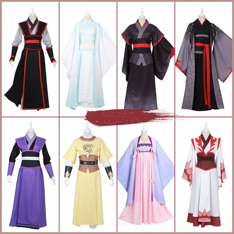 Dao Mo To Shi Wei Wuxian Young/Lan Wangji/Jiang Cheng/Jiang Yanli Grandmaster of Demonic Cultiion Anime Cosplay Costume