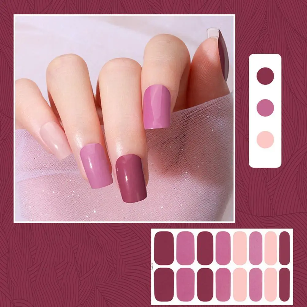 Dekoracje do Manicure półutwardzane żelowe naklejki modne akcesoria do naklejka do wystroju Diy koreański stylizacja Manicure D9z3