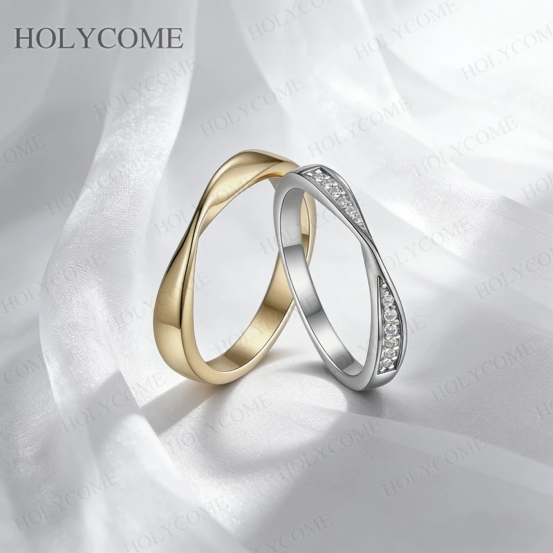 Moissanite Couple Rings 925 Sterling Silver D Color VVS1 Matching Wedding Engagement Promise Band Set for Men Women Jewelry Gift