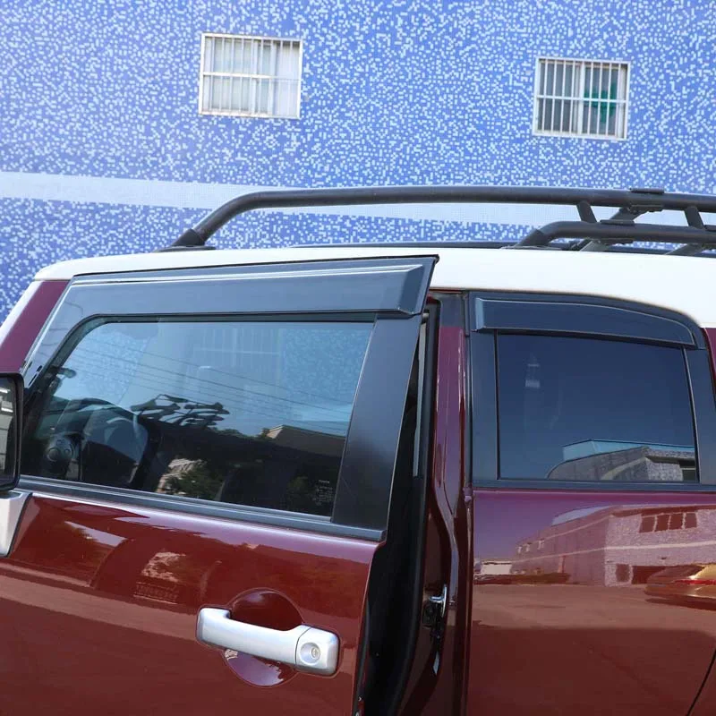 

ABS Exterior Visor Vent Shades Window Sun Rain Guard Deflector For Toyota FJ Cruiser 2007-2021 Car Accessories
