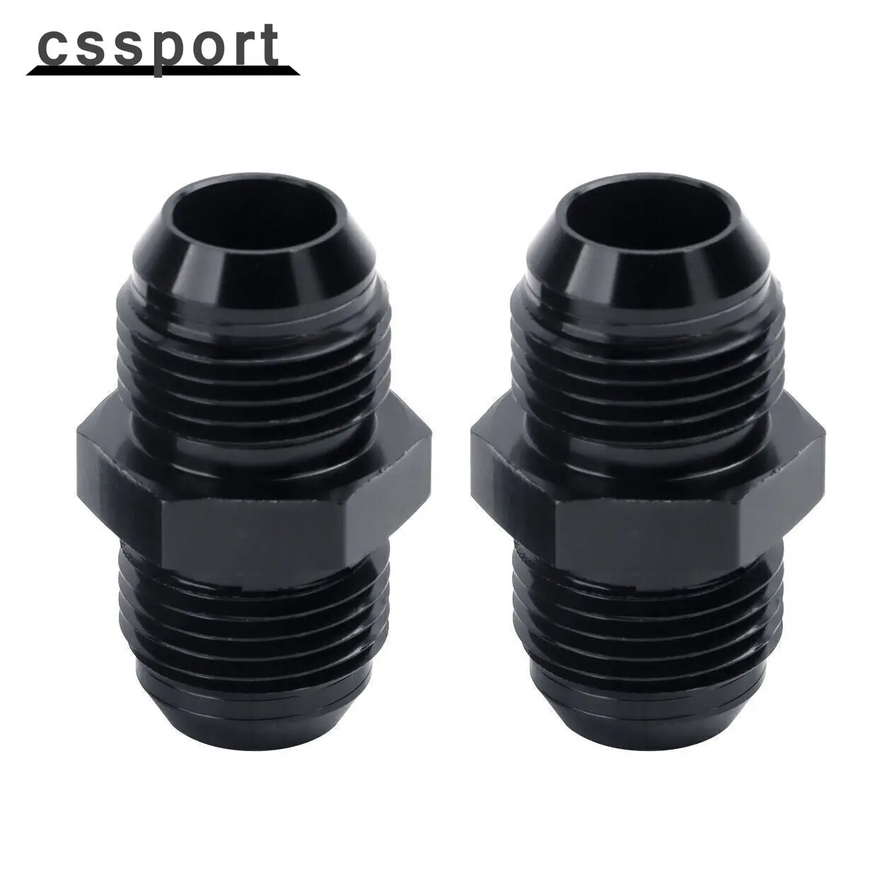 

Male To Male Flare Fitting Coupler Union Straight Fuel Hose Adapter 2PCS 4AN