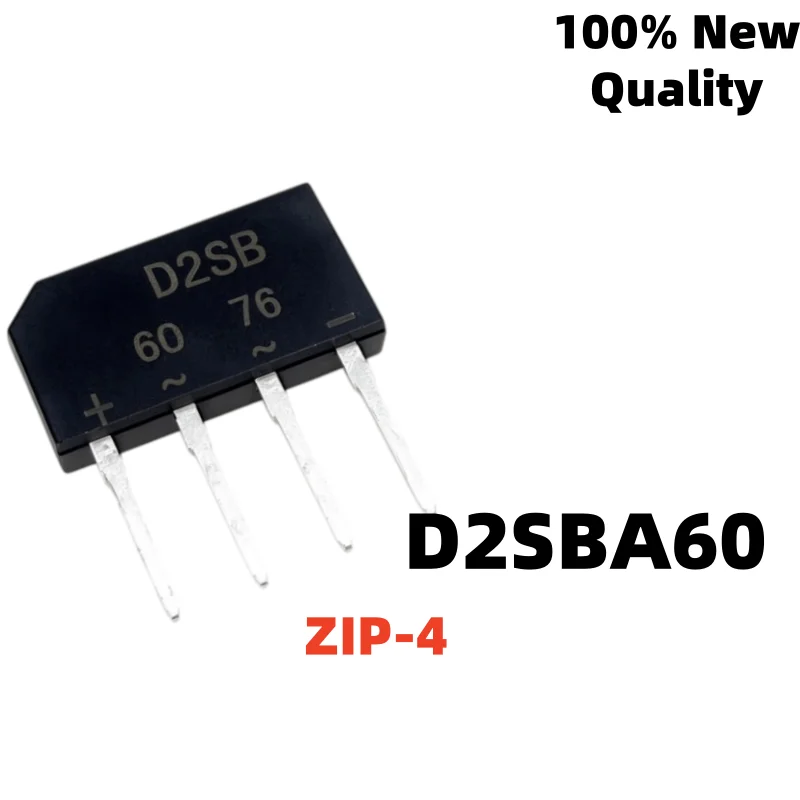 10-20-30PCS D2SBA60 2SBA60 D2SBA ZIP-4 Display rectifier bridge 2A 600V